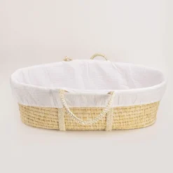 The Sleep Store Moses Basket with Waffle Liner
