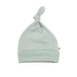 The Sleep Store Organic Cotton Pointelle Knotted Hat