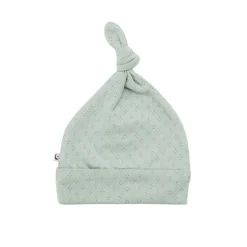 The Sleep Store Organic Cotton Pointelle Knotted Hat