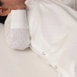 The Sleep Store Organic Cotton Pointelle Kimono Gown