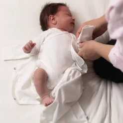 The Sleep Store Organic Cotton Pointelle Kimono Gown