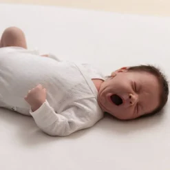 The Sleep Store Organic Cotton Pointelle Kimono Long Sleeve Bodysuit