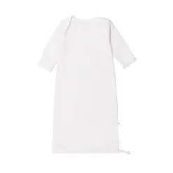 The Sleep Store Organic Cotton Pointelle Drawstring Baby Gown
