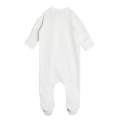 The Sleep Store Organic Cotton Pointelle Footed Zipsuit