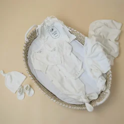 The Sleep Store Organic Cotton Pointelle Newborn Gift Pack