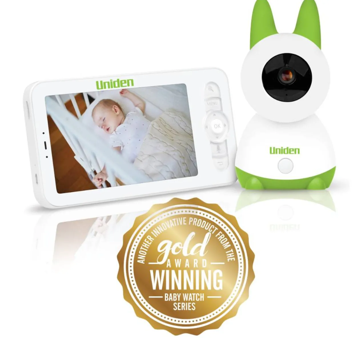 Uniden BW6151R Super HD 5" Wireless Smart Baby Monitor and Camera with Smartphone Access
