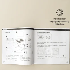 Unilove Hug Me Plus Airflow 3-in-1 Bedside Bassinet with Mosquito Net