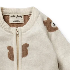 Wilson & Frenchy Organic Knitted Jacquard Growsuit