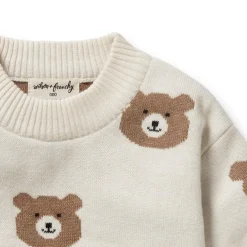 Wilson & Frenchy Organic Knitted Jacquard Jumper