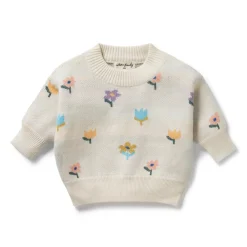 Wilson & Frenchy Organic Knitted Jacquard Jumper