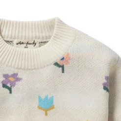 Wilson & Frenchy Organic Knitted Jacquard Jumper