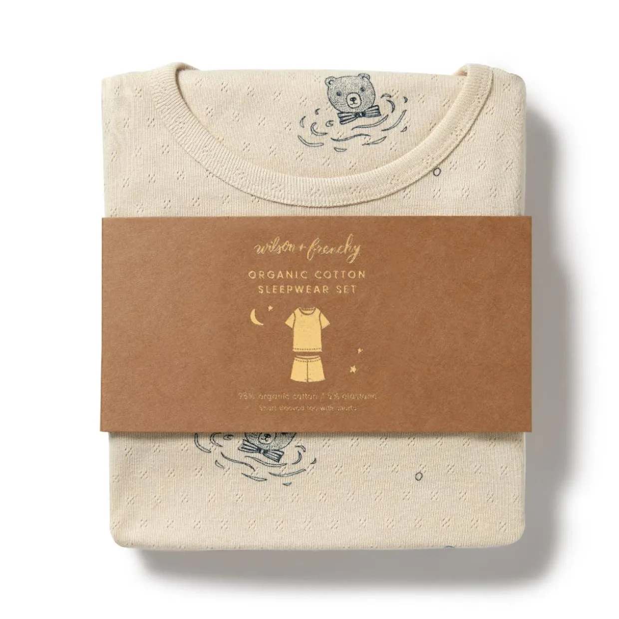 Wilson & Frenchy Organic Pointelle Short Sleeve Pyjamas