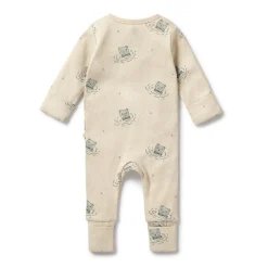 Wilson & Frenchy Organic Pointelle Zipsuit with Feet
