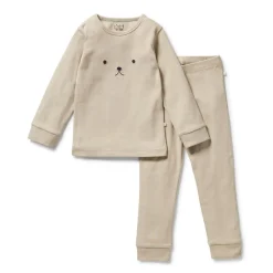 Wilson & Frenchy Organic Rib Long Sleeve Pyjamas