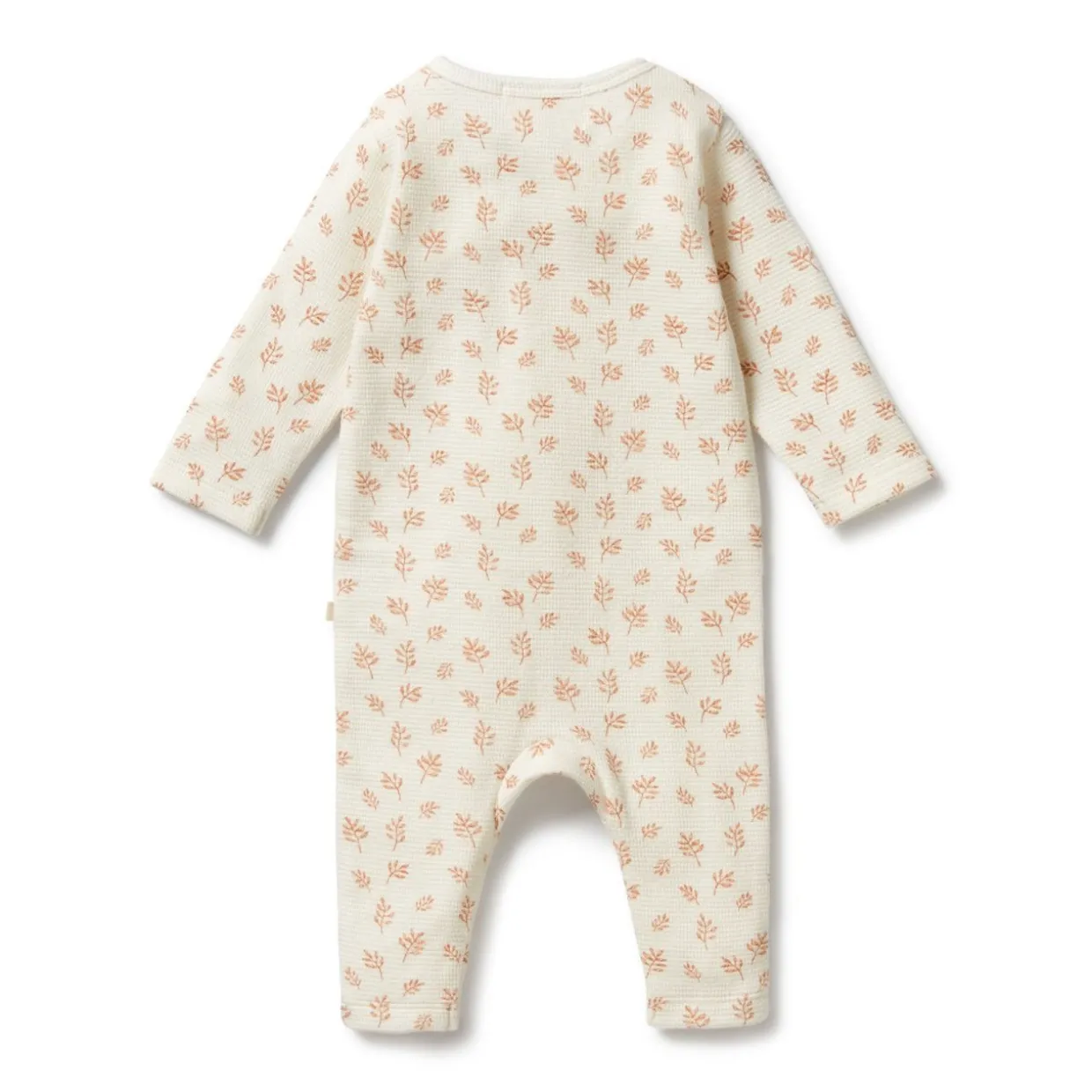 Wilson & Frenchy Organic Waffle Ruffle Zipsuit