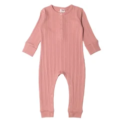 Woolbabe Merino/Organic Cotton Long Sleeve Henley Suit - Daydream Collection