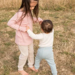 Woolbabe Merino/Organic Cotton Long Sleeve Henley Top - Daydream Collection