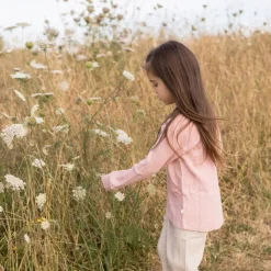 Woolbabe Merino/Organic Cotton Long Sleeve Henley Top - Daydream Collection